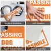 Abipuir Outdoor Mats for Home Entrance No Trespassing My Dog is an Assholes Rug Outside Fall Decor Retro Decor (Size : 65X90CM) view 2