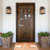 Abipuir Outdoor Mats for Home Entrance No Trespassing My Dog is an Assholes Rug Outside Fall Decor Retro Decor (Size : 65X90CM) view 3