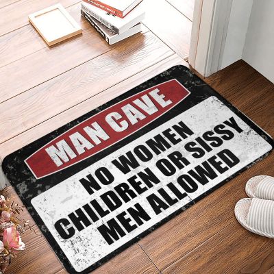 Abipuir Fall Kitchen Rugs and Mats Man Cave Rules Rug Fall Door Mat Indoor Bathroom Stuff (Size : 50X80CM)