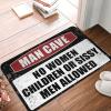 Abipuir Fall Kitchen Rugs and Mats Man Cave Rules Rug Fall Door Mat Indoor Bathroom Stuff (Size : 50X80CM) view 1