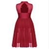 easyforever Women Lyrical Dance Dress Flowy Mesh Tulle Maxi Dresses Modern Contemporary Dance Costumes Burgundy Large view 4