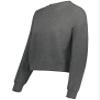 Augusta Sportswear Ladies Slouchy Crew Carbon Heather M view 1