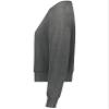 Augusta Sportswear Ladies Slouchy Crew Carbon Heather M view 3