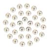 MUUNN 100pcs Tungsten Slotted Beads for Fly Tying, Sink Deeper and Faster 12 Colors/13 Sizes Slotted Tungsten Beads Fly Tying Beads Head Fly Tying Materials(Silver,3.8mm) view 1