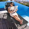 ABORON Patio Lounge Chair, Folding Guest Bed Cot for Adults, 500LB Heavy-Duty Capacity, Portable Extra Bed with Comfort Mat, Quick Fold Design for Indoor Guest Stays & Temporary Use view 2