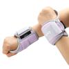 Wrist Weights with Thumb Loops Lock for Women Men 2LBS Pair (1 LB Each Weight) Arm Weight Weights Weighted Gloves for Walking Running Strength Cardio Exercises, Purple view 2