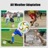ABAJI Soccer Ball Size 3 4 5 Kids Toddlers Toy Gift Colorful Pattern Practice Training Boys Girls Come with Inflator view 2