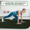 FrenzyBird 6x4 Large Yoga Mat  Extra Thick Exercise Mat with 2 Bundling Ribbons Eco Friendly TPE Fitness for Women & Men, Yoga, Pilates, Gym and Floor WorkoutsGreen view 3