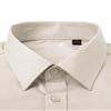 Alimens & Gentle French Cuff Regular Fit Dress Shirts (Cufflink Included) Light Khaki view 2