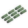 PATIKIL Dart Flight Protectors, Aluminum Alloy Dart Accessories Wing Savers for Steel & Plastic Flights - 9 Pack (Green) view 1