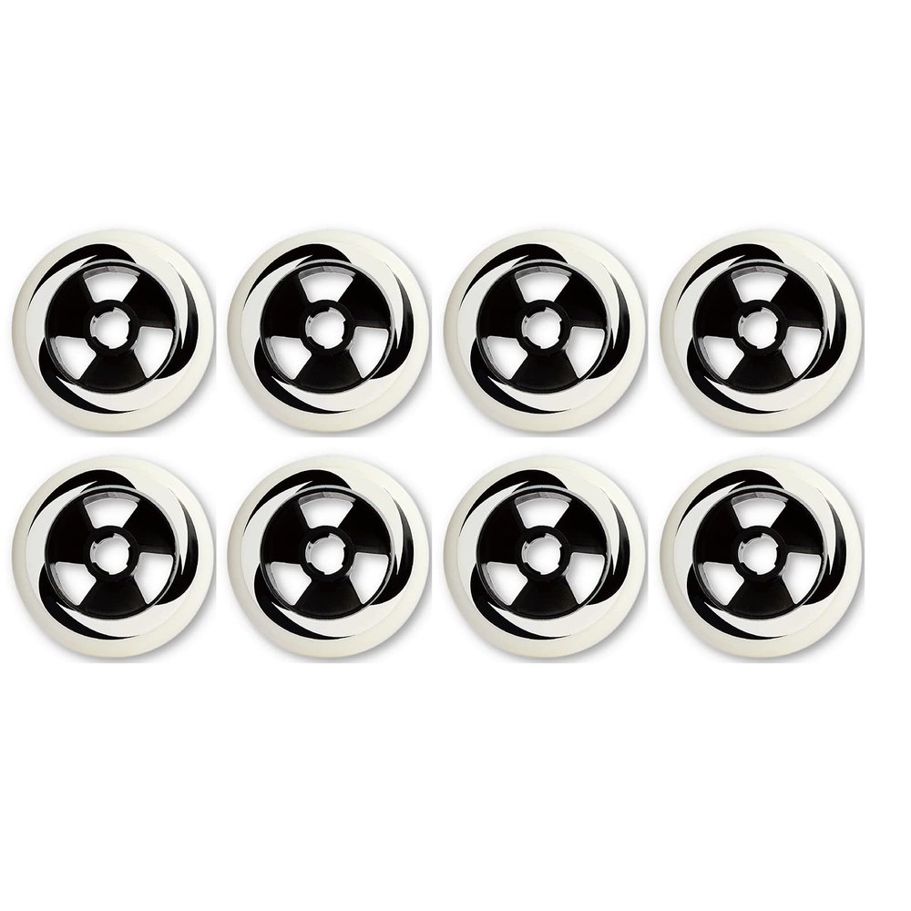 JHKJ 86A Inline Skate Replacement Wheels for Outdoor or Indoor PU Wear Resist Sliding Inline Skate Wheels 90mm 100mm 110mm for Choose,White,110mm