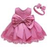 Flower Girl Embroidery Lace Dresses Little Kid Easter Halloween Wedding Formal Event Frocks Dress (Dusty Pink 8348,120) view 1