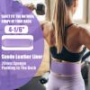 Jaffick Weight Lifting Belt For Ladies (4" Wide) Purple Leather Gym Belts Lower Waist Back Support For Women Men Fitness Squat Deadlift Heavy Duty Cross Training Gym Powerlifting Workout view 3