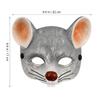 PRETYZOOM 3pcs Rat Mask Animal Cosplay Face Cover Halloween Party Supply Mask view 2