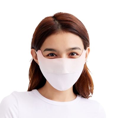 OH! ANY TIME ANY WEAR Anti-UV Face Cover UPF 50+ Protective Breathable Open Washable Reusable Sun Protection Facemask Dark Grey