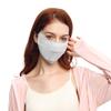 OH! ANY TIME ANY WEAR Anti-UV Face Cover UPF 50+ Protective Breathable Open Washable Reusable Sun Protection Facemask Light Grey view 1