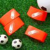 Patelai 4 Pcs Soccer Cleat Lace Cover Sports Shoe Band Protector Soccer Shoe Cleat Bands Youth Adult (Kids,Orange) view 4