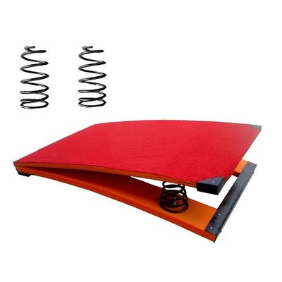 GRRICEPL Children Junior Spring Board Gymnastics Equipment, Portable Curved Gymnastic Springboard with 2 Spring, for School, Home Gym,