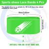 Patelai 4 Pcs Soccer Cleat Lace Cover Sports Shoe Band Protector Soccer Shoe Cleat Bands Youth Adult (Kids,Green) view 2