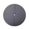 Dxcaicc Pole Dance Mat Round Folding Portable Pole Dance Crash Mat for Beginner Fitness Gymnastic Stripper Pole Safety Padding,Black,Thickness 3cm view 1