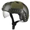 CMAIR4U Airsoft PJ Type Paintball Fast Helmet with Visor Goggles (OD) view 3