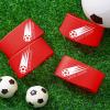Patelai 4 Pcs Soccer Cleat Lace Cover Football Shoe Band Soccer Shoe Cover Football Cleat Bands Youth Adult for Season (Kids,Red) view 4