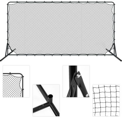 Outus 12 x 6 ft Soccer Rebounder Net Portable Soccer Rebounder Board Soccer Rebound Wall Volleyball Rebounder Net Soccer Training Equipment for Football Tennis Volleyball Practicing