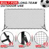 Outus 12 x 6 ft Soccer Rebounder Net Portable Soccer Rebounder Board Soccer Rebound Wall Volleyball Rebounder Net Soccer Training Equipment for Football Tennis Volleyball Practicing view 3
