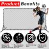 Outus 12 x 6 ft Soccer Rebounder Net Portable Soccer Rebounder Board Soccer Rebound Wall Volleyball Rebounder Net Soccer Training Equipment for Football Tennis Volleyball Practicing view 4