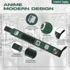 CROWN Anime Wrist Wraps Lifting Straps 24" for Men and Women - 1 Pair Each, Gym Accessories Support Weightlifting, Powerlifting, Strength Training, and Improve Workout, Green T view 2