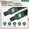 CROWN Anime Wrist Wraps Lifting Straps 24" for Men and Women - 1 Pair Each, Gym Accessories Support Weightlifting, Powerlifting, Strength Training, and Improve Workout, Green T view 3