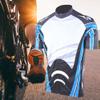 NDNCZDHC Spring and Summer Sweat Absorbing Cycling Clothing, Shorts and Short Sleeved Suits, Men's Summer Cycling Equipment, Blue(S) view 2