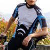NDNCZDHC Spring and Summer Sweat Absorbing Cycling Clothing, Shorts and Short Sleeved Suits, Men's Summer Cycling Equipment, Blue(S) view 3