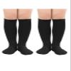 Kids Toddler Youth Cotton Soccer Socks Soft Tube Socks Long Sport Stockings for Boys Girls 2 Pair Black 3-6 Years view 2