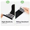 Kids Toddler Youth Cotton Soccer Socks Soft Tube Socks Long Sport Stockings for Boys Girls 2 Pair Black 3-6 Years view 4