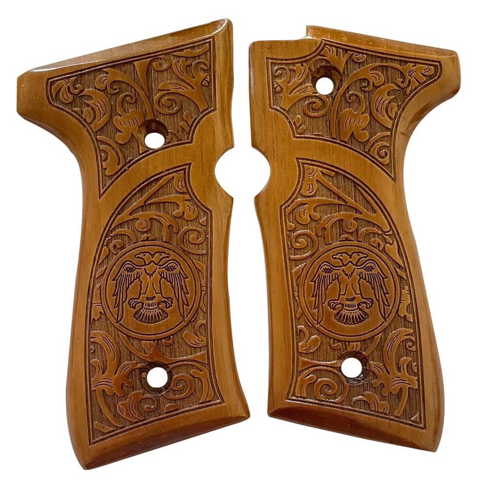 Salvatore Walnut Handle Grip for Beretta RETAY MOD 92 - Pistol Wood Accessory
