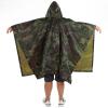 Yuecoom Camouflage Rain Poncho, Waterproof Army Hooded Ripstop Hunting Camping Hiking Military Rain Poncho view 2