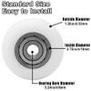 4pcs Roller Wheel Parts Replacement for Total Gym Wheels/Rollers, Fit for Gym Models 2000, 3000, Some 3000 XL and a Few Very Early XL, Upgraded Rollers Kit Set view 3