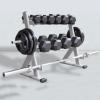 WIGING Dumbbell Rack, Dumbbell Set with Rack Stand, Easy to Install Metal Storage Shelves for Home Gym, Loadable Weight: 500kg (Color : Silver) view 3