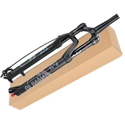 ZECHAO 9mm Axle 27.5 29in Air Mountain Bike Suspension Fork,120mm Travel Aluminum Alloy Spring 1-1/8" Rebound Adjustment Air Fork (Color : Tapered Remote Lock, Size : 29inch)