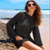 ANRABESS Women Swimsuit Crochet Swim Cover Up 2026 Summer Bathing Suit Swimwear Mesh Knit Beach Dress Vacation Outfits Black Large view 4