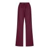 RKSTN Linen Pants for Women High Waisted Wide Leg Pants for Women Casual Drawstring Elastic Trousers with Pockets Cotton Linen Long Straight Pants 2024 view 3