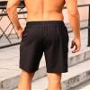 SILKWORLD Men's Swim Trunks with Compression Liner Quick Dry Bathing Suits 9 Inch Swimming Shorts with Cargo Pockets (Black, Medium) view 2