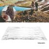 Emergency Mylar Thermal Blankets, Foldable PET Aluminized Film, Thermal Blanket, Portable Survival Blanket for Journey, Camping, Outdoors (210CM*130CM) view 2