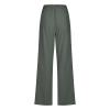 RKSTN Womens Cargo Pants High Waisted Wide Leg Pants for Women Casual Drawstring Elastic Trousers with Pockets Cotton Linen Long Straight Pants 2024 view 4