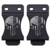 KYDEX Belt Clip for Holsters & Sheaths  (w/Punisher Skull - We The People) - (Fits 1.50in Belts) - (Inside-The-Waistband/IWB) - (USA Made) - (2 Pack) view 1