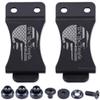 KYDEX Belt Clip for Holsters & Sheaths  (w/Punisher Skull - We The People) - (Fits 1.75in Belts) - (Inside-The-Waistband/IWB) - (USA Made) - (w/Mounting Hardware) - (2 Pack) view 1