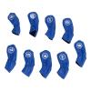 9Pcs Golf Club Head Covers, Synthetic Leather Golf Irons Headgear, Long Neck Mesh Golf Club Head Cover,Golf Club Head Protector(Blue) view 4
