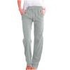 RKSTN Womens Sweatpants High Waisted Wide Leg Pants for Women Casual Drawstring Elastic Trousers with Pockets Cotton Linen Long Straight Pants 2025 view 1