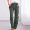 RKSTN Sweatpants Women High Waisted Wide Leg Pants for Women Casual Drawstring Elastic Trousers with Pockets Cotton Linen Long Straight Pants 2025 view 2